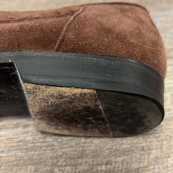 Lorenzo Banfi 671 Genuine Crocodile Strap Suede Penny Loafers Men’s 11 Italy main image 12